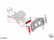 BMW Motorrad BMW 2020 R models R 1250 GS 21 (0M01, 0M03) Number plate carrier US / rear reflector 2