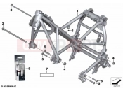 BMW Motorrad BMW 2021 R models R 1250 GS 21 (0M04) Front frame | Front frame
