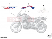 BMW Motorrad BMW 2021 R models R 1250 GS 21 (0M04) Stick-on label | Stick-on label
