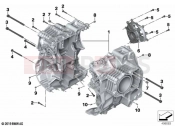 BMW Motorrad BMW 2021 R models R 1250 GS 21 (0M04) Screw connection, crankcase | Screw connection, crankcase