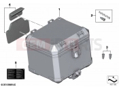 BMW Motorrad BMW 2021 R models R 1250 GS 21 (0M04) Aluminium topcase | Aluminium topcase