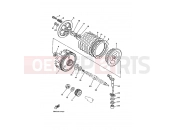 YAMAHA DT 125 DT125RE (4BL1) 1991 EMBRAYAGE
