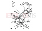 YAMAHA DT 125 DT125RE (4BL1) 1991 CADRE