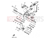 YAMAHA DT 125 DT125RE (4BL1) 1991 BRAS ARRIERE