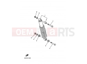 YAMAHA DT 125 DT125RE (4BL1) 1991 SUSPENSION ARRIERE