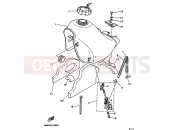 YAMAHA DT 125 DT125RE (4BL1) 1991 RESERVOIR A CARBURANT