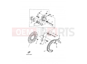 YAMAHA DT 125 DT125RE (4BL1) 1991 ETRIER DE FREIN AV