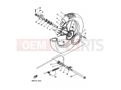 YAMAHA DT 125 DT125RE (4BL1) 1991 ROUE ARRIERE