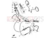 YAMAHA DT 125 DT125RE (4BL1) 1991 GUIDON & CABLE