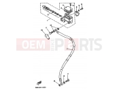 YAMAHA DT 125 DT125RE (4BL1) 1991 MAITRE CYLINDRE AV