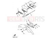 YAMAHA DT 125 DT125RE (4BL1) 1991 FEU ARRIERE