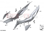 BMW Motorrad BMW 2023 R models R 1250 RT 20 (0L01, 0L03) Tail trim 2 | Tail trim 2