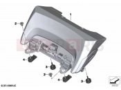 BMW Motorrad BMW 2023 R models R 1250 RT 20 (0L01, 0L03) Seat bench adapter | Seat bench adapter