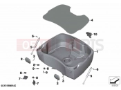 BMW Motorrad BMW 2023 R models R 1250 RT 20 (0L01, 0L03) Topcase bottom section | Topcase bottom section