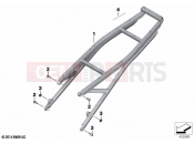 BMW Motorrad BMW 2023 R models R 1250 RT 20 (0L01, 0L03) Rear frame | Rear frame
