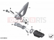 BMW Motorrad BMW 2023 R models R 1250 RT 20 (0L01, 0L03) Footrest, front | Footrest, front