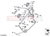 BMW Motorrad BMW 2023 R models R 1250 RT 20 (0L01, 0L03) Case holder, official-use | Case holder, official-use