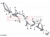 BMW Motorrad BMW 2023 R models R 1250 RT 20 (0L01, 0L03) Engine roll bar, authority vehicles | Engine roll bar, authority vehicles