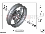 BMW Motorrad BMW 2023 R models R 1250 RT 20 (0L01, 0L03) Retrofitting cast wheel front Option 719 | Retrofitting cast wheel front Option 719