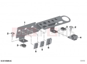 BMW Motorrad BMW 2023 R models R 1250 RT 20 (0L01, 0L03) Plug-in connection bracket | Plug-in connection bracket