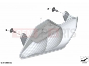 BMW Motorrad BMW 2023 R models R 1250 RT 20 (0L01, 0L03) Turn indicators, front | Turn indicators, front