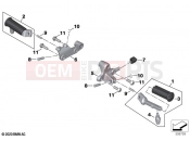 BMW Motorrad BMW 2021 R models R 18 (0L11, 0L13) Footrest, front | Footrest, front