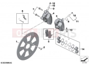 BMW Motorrad BMW 2021 R models R 18 (0L11, 0L13) Front wheel brake | Front wheel brake