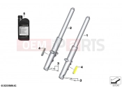 BMW Motorrad BMW 2021 R models R 18 (0L11, 0L13) Telescope fork | Telescope fork