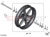 BMW Motorrad BMW 2021 R models R 18 (0L11, 0L13) Cast rim, front 2 | Cast rim, front 2