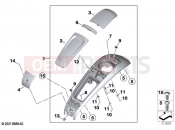 BMW Motorrad BMW 2022 R models R 18 B (0L31, 0L33) Tank trim centre | Tank trim centre
