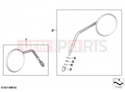 BMW Motorrad BMW 2022 R models R 18 B (0L31, 0L33) Mirror | Mirror