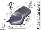 BMW Motorrad BMW 2022 R models R 18 B (0L31, 0L33) Seat bench | Seat bench