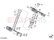 BMW Motorrad BMW 2022 R models R 18 B (0L31, 0L33) Fork bridge, bottom / top | Fork bridge, bottom / top