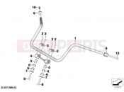BMW Motorrad BMW 2022 R models R 18 B (0L31, 0L33) Motorcycle handlebar | Motorcycle handlebar