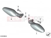 BMW Motorrad BMW 2022 R models R 18 B (0L31, 0L33) LED turn indicators front 2 | LED turn indicators front 2