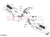 BMW Motorrad BMW 2023 R models R 18 Classic (0L21, 0L23) Rear footrests