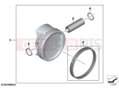 BMW Motorrad BMW 2023 R models R 18 Classic (0L21, 0L23) Piston with rings and pin