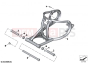 BMW Motorrad BMW 2023 R models R 18 Classic (0L21, 0L23) Rear wheel swinging arm