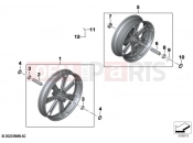 BMW Motorrad BMW 2023 R models R 18 Classic (0L21, 0L23) Forged wheels (19