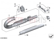 BMW Motorrad BMW 2023 R models R 18 Classic (0L21, 0L23) Manifold with front silencer | Manifold with front silencer