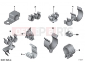 BMW Motorrad BMW 2023 R models R 18 Classic (0L21, 0L23) Cable clips, hose supports