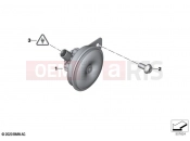 BMW Motorrad BMW 2023 R models R 18 Classic (0L21, 0L23) Horn | Horn
