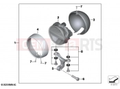 BMW Motorrad BMW 2023 R models R 18 Classic (0L21, 0L23) LED additional headlight