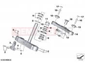 BMW Motorrad BMW 2023 R models R 18 Classic (0L21, 0L23) Fork bridge, bottom / top | Fork bridge, bottom / top