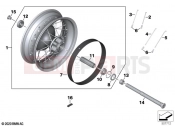 BMW Motorrad BMW 2023 R models R 18 Classic (0L21, 0L23) Spoke wheel, rear 2