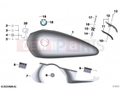 BMW Motorrad BMW 2023 R models R 18 Classic (0L21, 0L23) Fuel tank 2