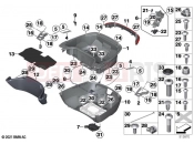 BMW Motorrad BMW 2021 R models R 18 Transcont. (0L41, 0L43) Topcase bottom section 2 | Topcase bottom section 2
