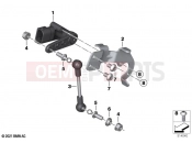 BMW Motorrad BMW 2021 R models R 18 Transcont. (0L41, 0L43) Level sensor, rear | Level sensor, rear