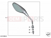BMW Motorrad BMW 2021 R models R nineT 20 (0L51,0L53) Mirror 2 | Mirror 2