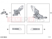 BMW Motorrad BMW 2021 R models R nineT 20 (0L51,0L53) Footpeg system | Footpeg system
